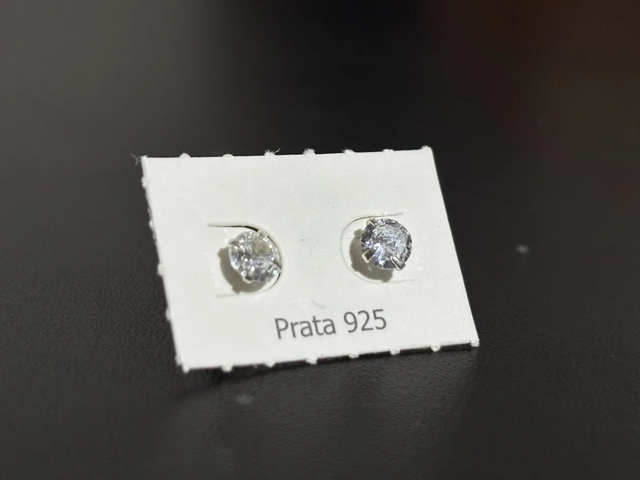 Brinco Ponto de Luz Zircônia Prata 925