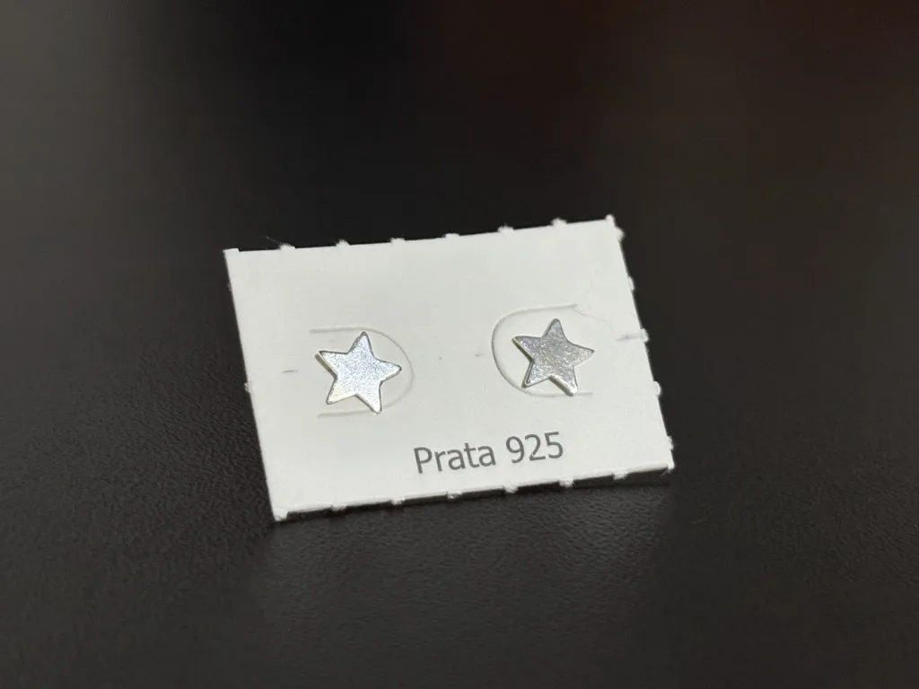 Brinco Estrela Prata 925